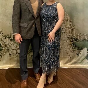 Wedding Guest Dress Art Deco Gatsby 1930s 1920 vintage embellished dress